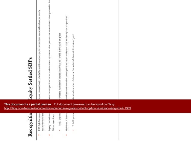 Stock options ifrs