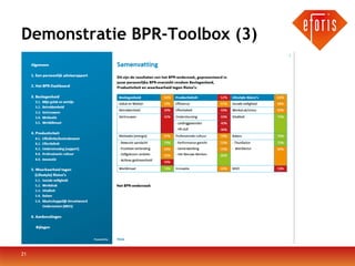 Demonstratie BPR-Toolbox (3)

21

 