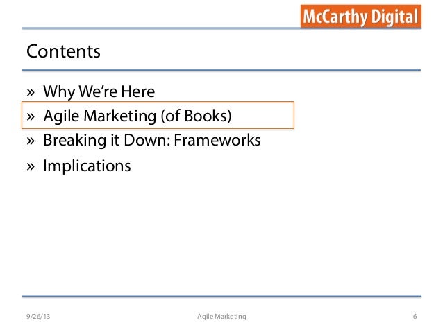 Agile Marketing For Books