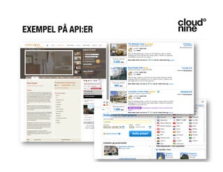 EXEMPEL PÅ API:ER
Automatisk
text ur
tabell
 