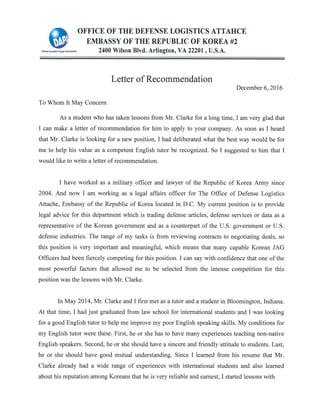 Nathan Clarke Letter of Recommendation Nanhyung Kim