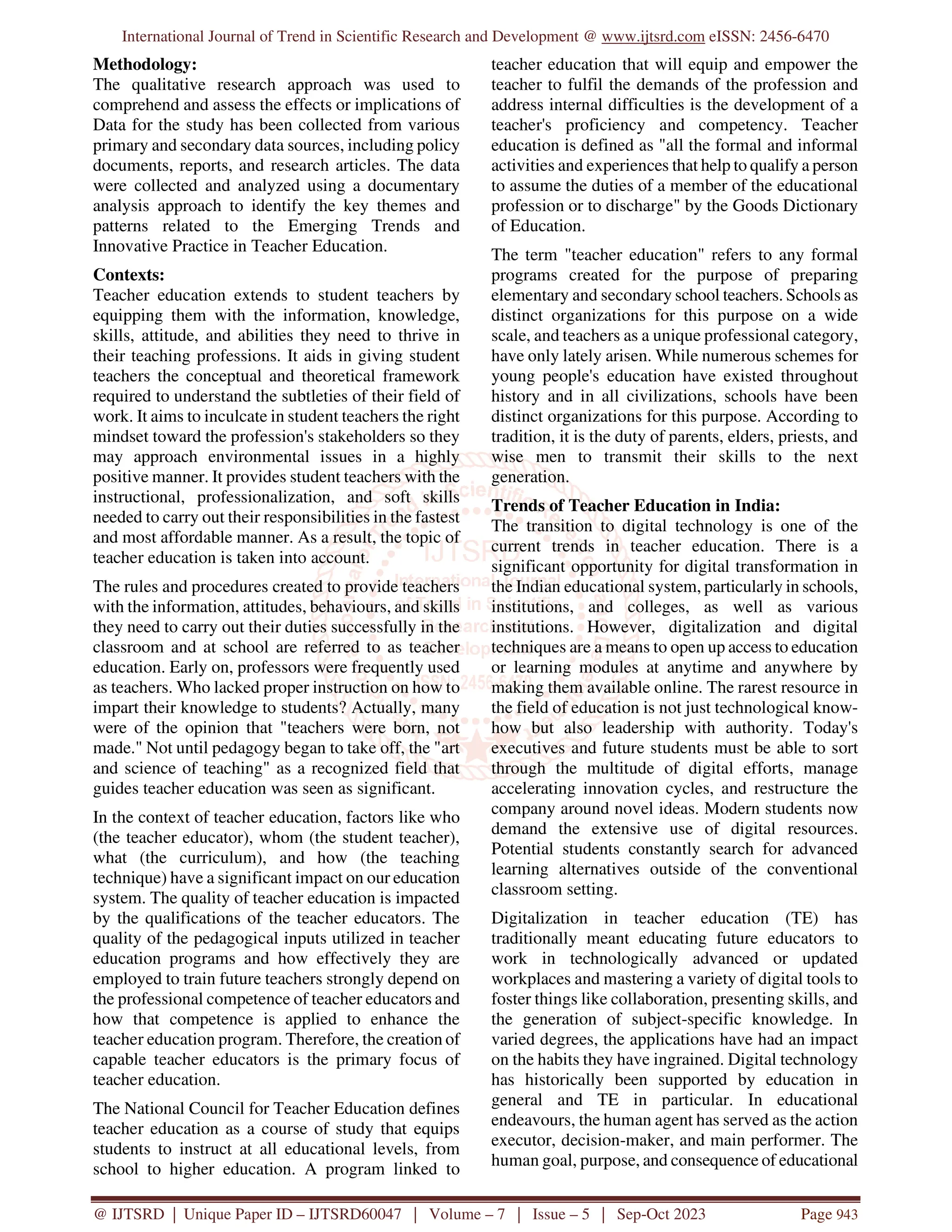 Models of Teacher Education Some Reflections | PDF