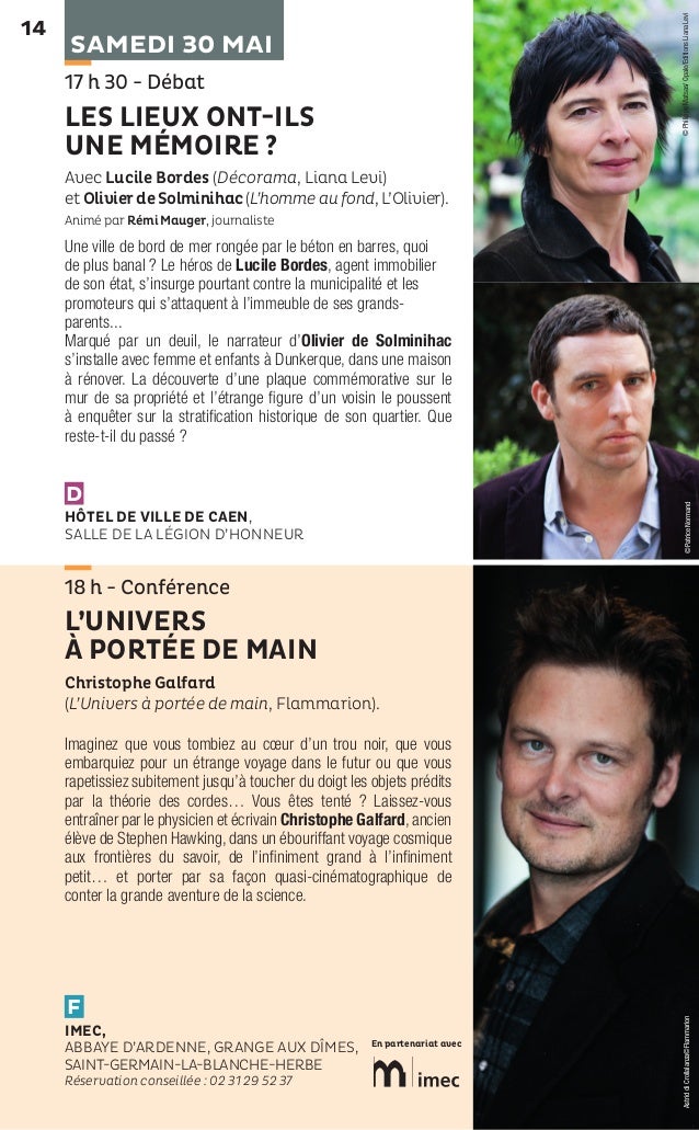 Epoque Salon Du Livre De Caen 2015 Programme Complet
