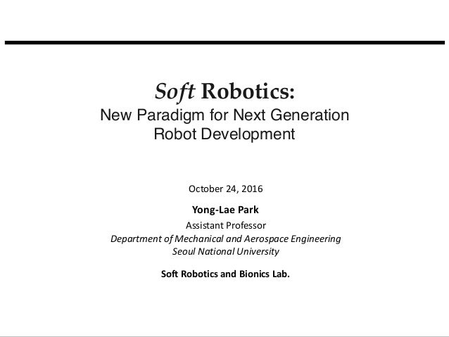 soft robotics ppt