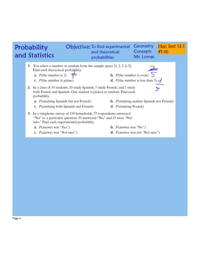 what is true about experimental and theoretical probability