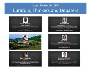 Using Twitter for CPD
ICT and Education
 