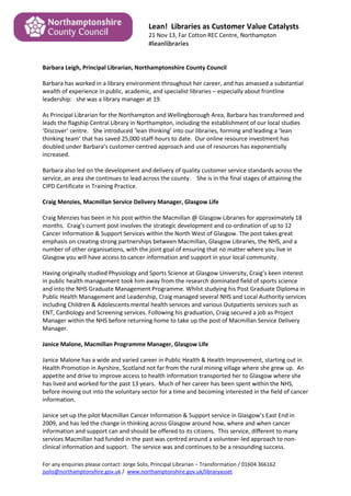 131004 external programme draft v2 spk bio | PDF