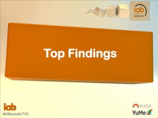 Top Findings

#IABestudioTVC

 