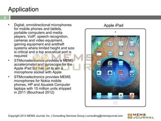 STMicroelectronics MEMS Microphone -- Reverse Engineering Analysis | PPT