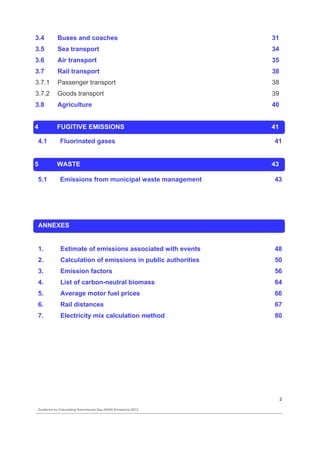 Guidance on calculating greenhouse gas (GHG) emissions. | PDF