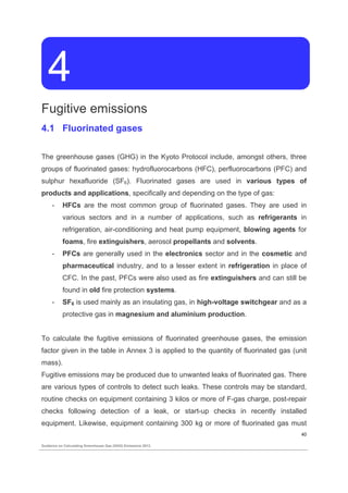 Guidance on calculating greenhouse gas (GHG) emissions. | PDF