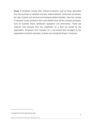 Guidance on calculating greenhouse gas (GHG) emissions. | PDF
