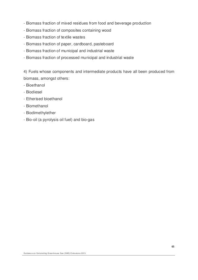 guidance on calculating greenhouse gas ghg emissions gas trip calc
