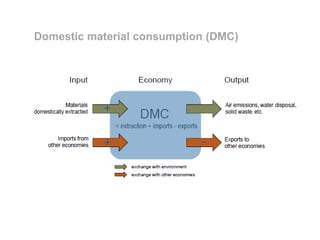 Domestic material consumption (DMC)

 