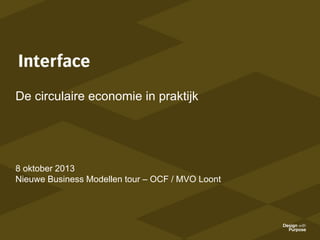 De circulaire economie in praktijk

8 oktober 2013
Nieuwe Business Modellen tour – OCF / MVO Loont

 