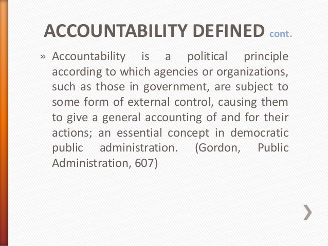 Public Accountability