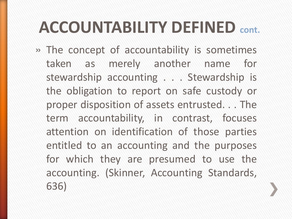 Public Accountability