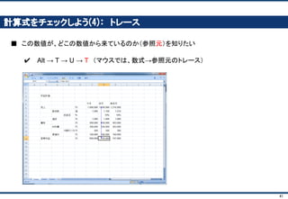 41
数字を入れよう(4)： 中央の項目を入力
■ 値段・賃貸料は、数値も入力
販売数
値段
材料費
賃貸料
 