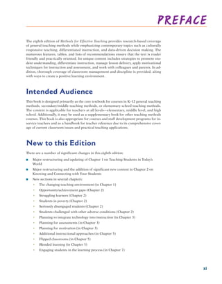 Methods for Effective Teaching: Meeting the Needs of All Students, 8th ...