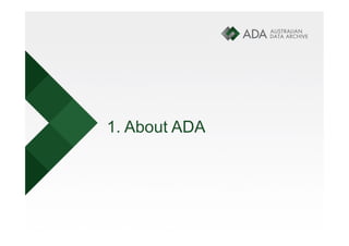 1. About ADA
 