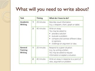 How to write an IELTS Academic writing task 1 | PPTX