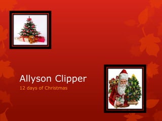 Allyson Clipper
12 days of Christmas
 