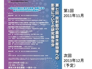 第1回
2011年11月

次回
2013年12月
（予定）

 