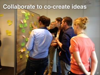 Collaborate to co-create ideas

© JensOttoLange.de

57

 