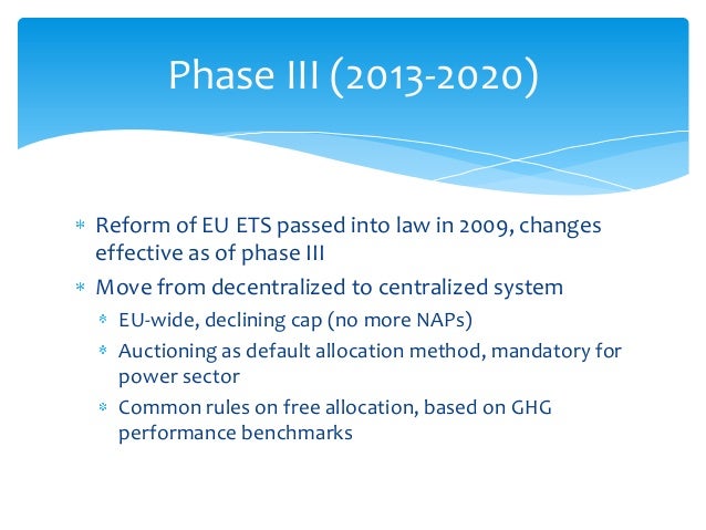 Eu ets cap and trade system