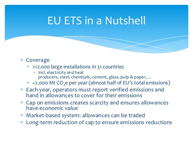 Eu ets cap and trade system