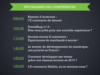 Barcamp PrestaShop 2013 Keynote d'ouverture