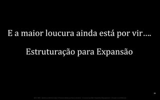 E	
  a	
  maior	
  loucura	
  ainda	
  está	
  por	
  vir….	
  
Estruturação	
  para	
  Expansão	
  
	
  

39	
  
BOS | BBQ – Barbecue Kitchen & Bar. A Primeira Barbecue House do Brasil – A venture by BWL Hospitality Management – Privado e Confidencial

 