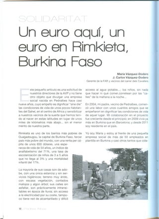Fundación Amigos de Rimkieta en la Revista Pedres Albes