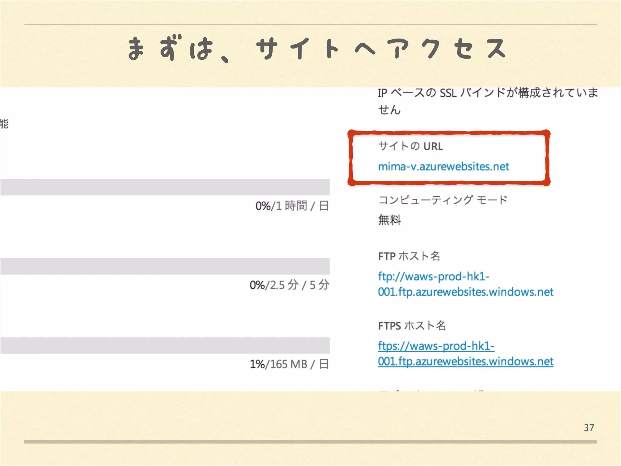 まずは、サイトへアクセス

37

 