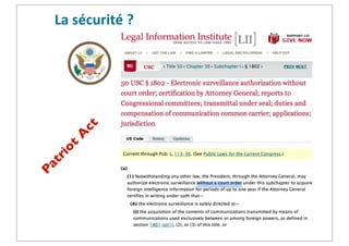 Pa
tr
io

t

A

ct

La	
  sécurité	
  ?

 