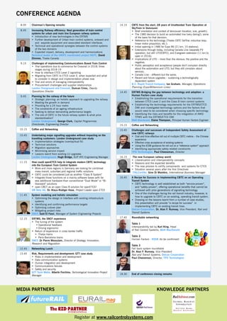 CBTC Communications Based Train Control conference March 12th 2014 | PDF