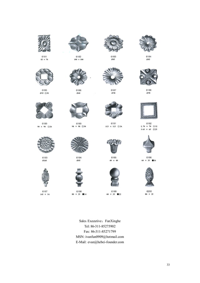 Ornamental Iron CatalogHebei Founder PDF