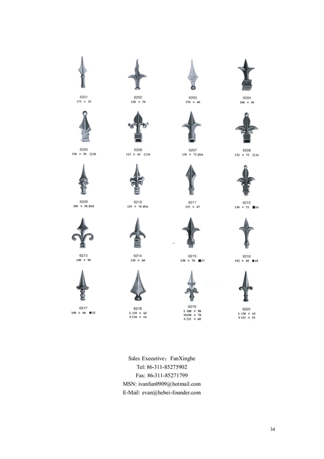 Ornamental Iron CatalogHebei Founder PDF