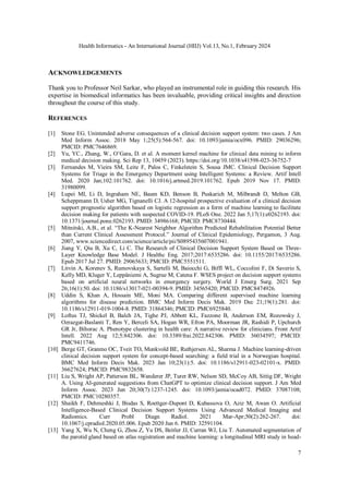INTEGRATING MACHINE LEARNING IN CLINICAL DECISION SUPPORT SYSTEMS | PDF