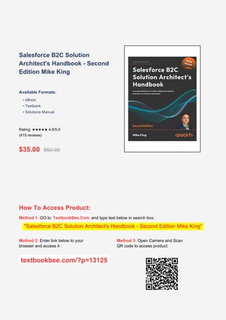 Comprehensive Guide to Salesforce B2C Solution Architecture and Related ...