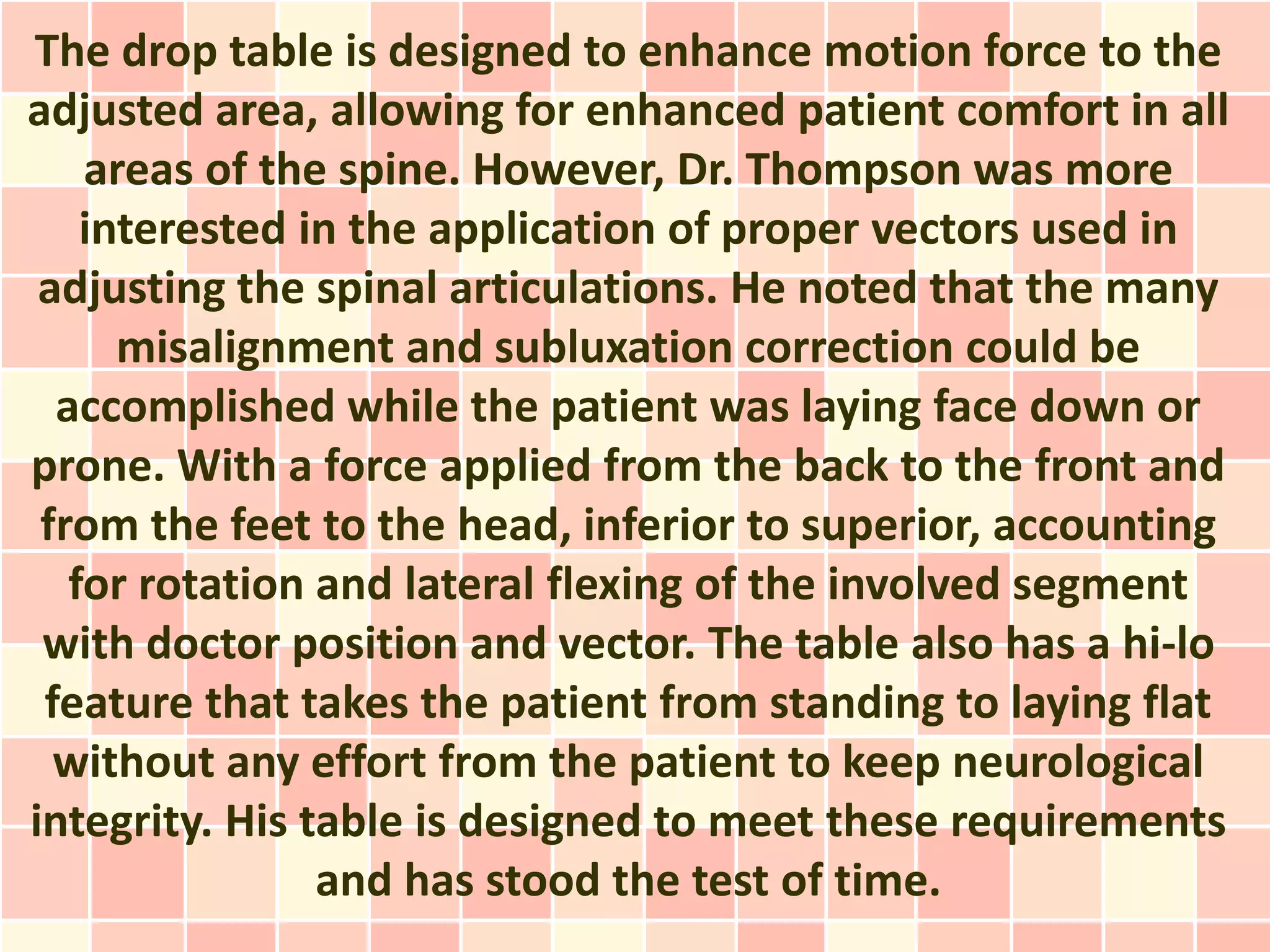 Thompson Technique - Summary | PPTX