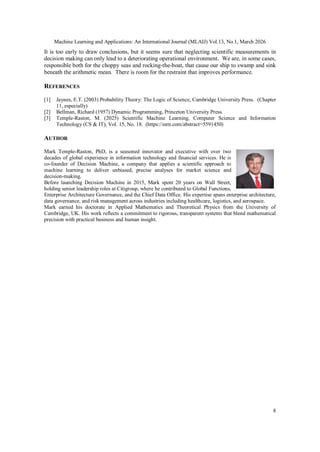 DECISION MAKING IN SCIENTIFIC MACHINE LEARNING | PDF