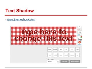 Text Shadow
- www.themeshock.com

 