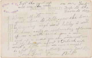 Postcard found in a divorce file