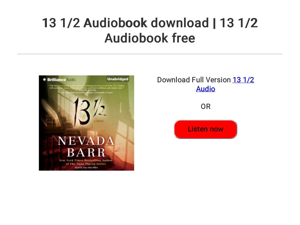 13 1/2 Audiobook download 13 1/2 Audiobook free