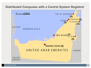 Distributed Campuses with a Central System Registrar (2) (2) (3) (2) (2) (2) (2) 