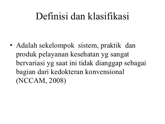 Terapi koplementer keperawatan