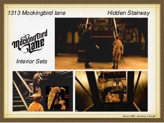 1313 Mockingbird lane Hidden Stairway
Interior Sets
Source: NBC Universal Comcast
 