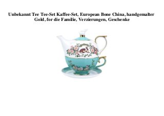 Unbekannt Tee Tee-Set Kaffee-Set, European Bone China, handgemalter
Gold, for die Familie, Verzierungen, Geschenke
 