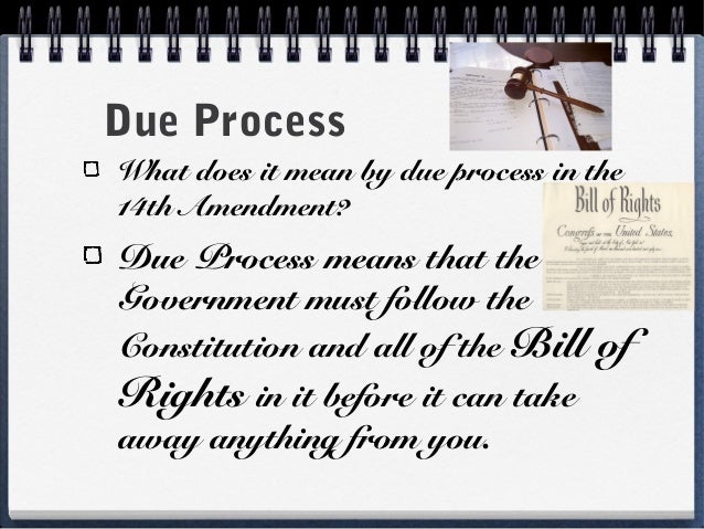 the right to due process means that the government the right to due process means that the government